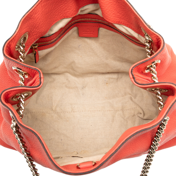 Pre-Loved Gucci Medium Leather Soho Chain Tote
